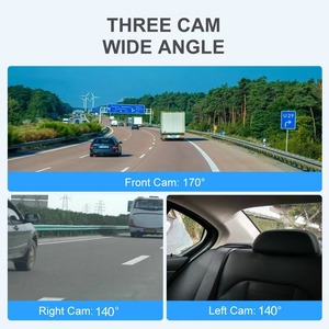 3.39 Inch IPS Screen Four-lens Vehicle DVR Dashboard Video Recorder Camera Black Car Dash Cam Monitor Universal <strong>Support</strong> 4 Lens - Product Image 6