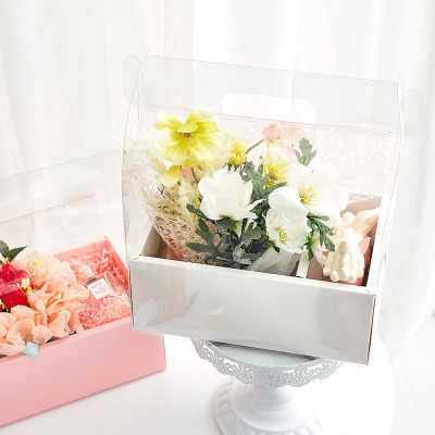 PVC Mini Cake Flower Gift Packaging  Box Party Boxes