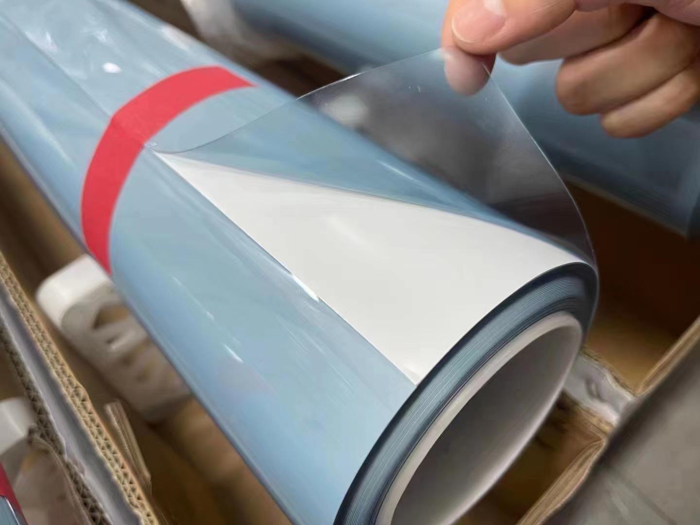 Blue transparent 1.52x15m