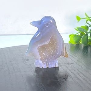 Toptan yüksek kalite kristal farklı akik hayvanlar el sanatları hediyeler için şifa taşı baykuş penguen unicorn kaplumbağa oymalar