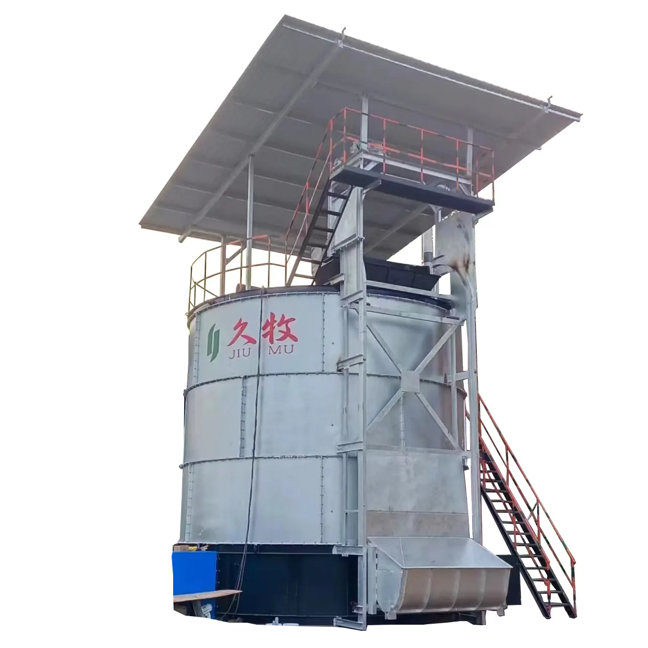 Full automatic Poultry manure fermentation tank for poultry farm