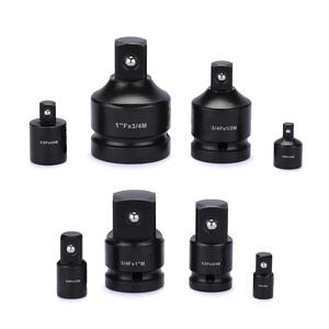 11ピースインパクトソケットアダプターとレデューサーセット | 1/4 " - 3/8" - 1/2 "インパクトドライバーコンバーター、クロムモリブデン合金セット - Product Image 2