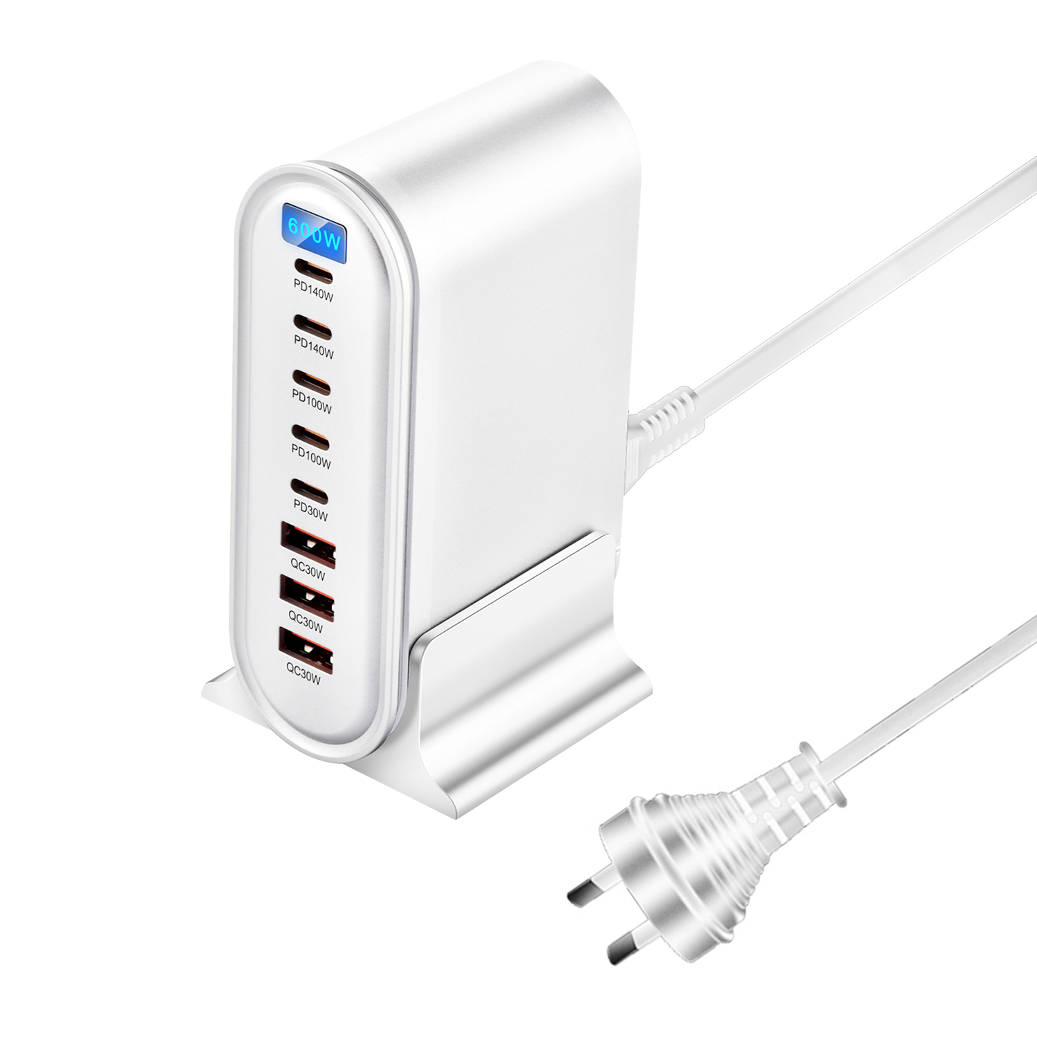 AU plug White