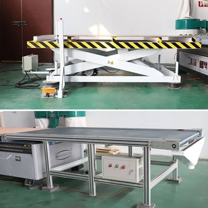 Mesa de trabajo de 2100x3000mm para fabricación de puertas de madera, máquina cnc con carga automática, mesa de descarga - Product Image 5