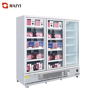 Thương mại 3 cửa kính dọc tủ đông Showcase hiển thị thẳng đứng mát cho bánh Ice Cream vitrine tủ lạnh - Product Image 2
