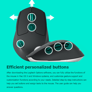 Discount Wholesale Original <strong>Logitech</strong> M720 Wireless Gaming Mice for Unifying Dual Mode Office Mouse Computer - Product Image 5