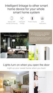 Tuya 2.4GHz WIFI <strong>Detect</strong> Open/close Status Alarm Home Security System Smart Magnetic Door <strong>Sensor</strong> - Product Image 4