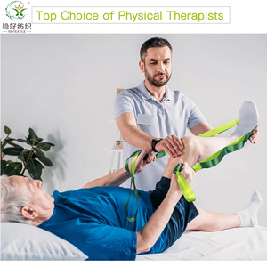 Factory <strong>Custom</strong> 10 <strong>Loops</strong> Non-<strong>elastic</strong> Stretch <strong>Strap</strong> Perfect Home Workout Stretching Out <strong>Strap</strong> for Physical Therapy <strong>Hook</strong> Tape - Product Image 5