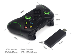 จอยเกม Xbox One ไร้สาย,จอยสติ๊กในตัวการสั่นสะเทือนแบบคู่2.4GHZ เข้ากันได้กับ Xbox One/PS3 Doubleshock Dropship - Product Image 2