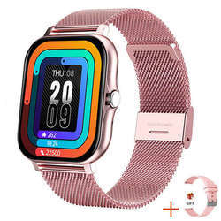 Steel pink+gift pink Silicone