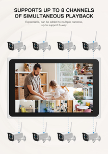 <strong>Wireless</strong> Home <strong>Security</strong> <strong>System</strong> Cameras Set Wifi 2MP 3MP 5MP Tuya NVR Camera Kit With Screen - Product Image 4