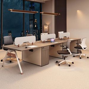 Modern Desk Small <strong>Computer</strong> l Shape Office Desk Cubicle Staff Workstation Table Design Work Desk - Product Image 1