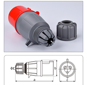 3 nam Bề mặt gắn kết công nghiệp giấu ổ cắm Splitter và 16A chính 4pin hàng không điện cắm Coupler - Product Image 2