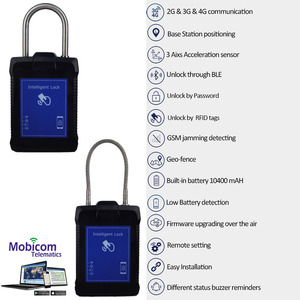 Electronic Lock GL600 RFID GPS Padlock Electric Digital Lock GPS <strong>Tracking</strong> Lock - Product Image 4