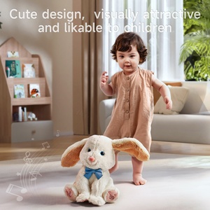 Tumama ตุ๊กตากระต่ายไฟฟ้าสำหรับเด็ก, 2024หูกระต่ายยัดนุ่นนุ่มน่ารักของเล่นร้องเพลงได้ - Product Image 5