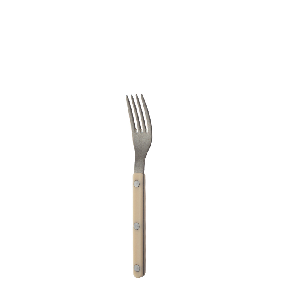 Tenedor de té de plata