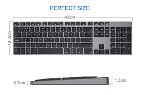 定制多设备可充电办公电脑键盘Teclado Inalambrico西班牙键盘无线蓝牙键盘 - Product Image 3