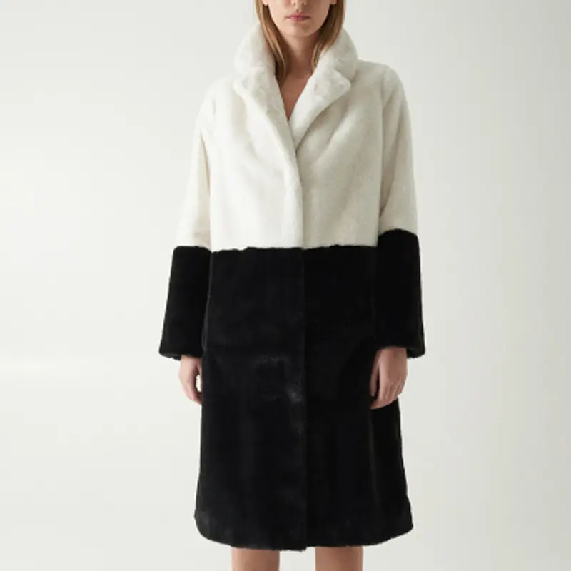 Nouvelle mode hiver grande taille femmes vêtements femmes trench confortable revers polaire long manteau
