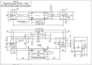 SGC-2 mit 100 ~ 3200 Mess länge Iincremeantal linearer Encoder - Product Image 4