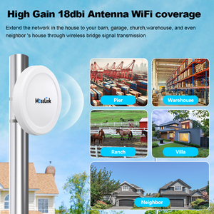 5.8G 5km de longo alcance ao ar livre cpe 18dbi Antena 900mbps wifi repetidor Extender Router Access Point Wifi Bridge com adaptador POE
