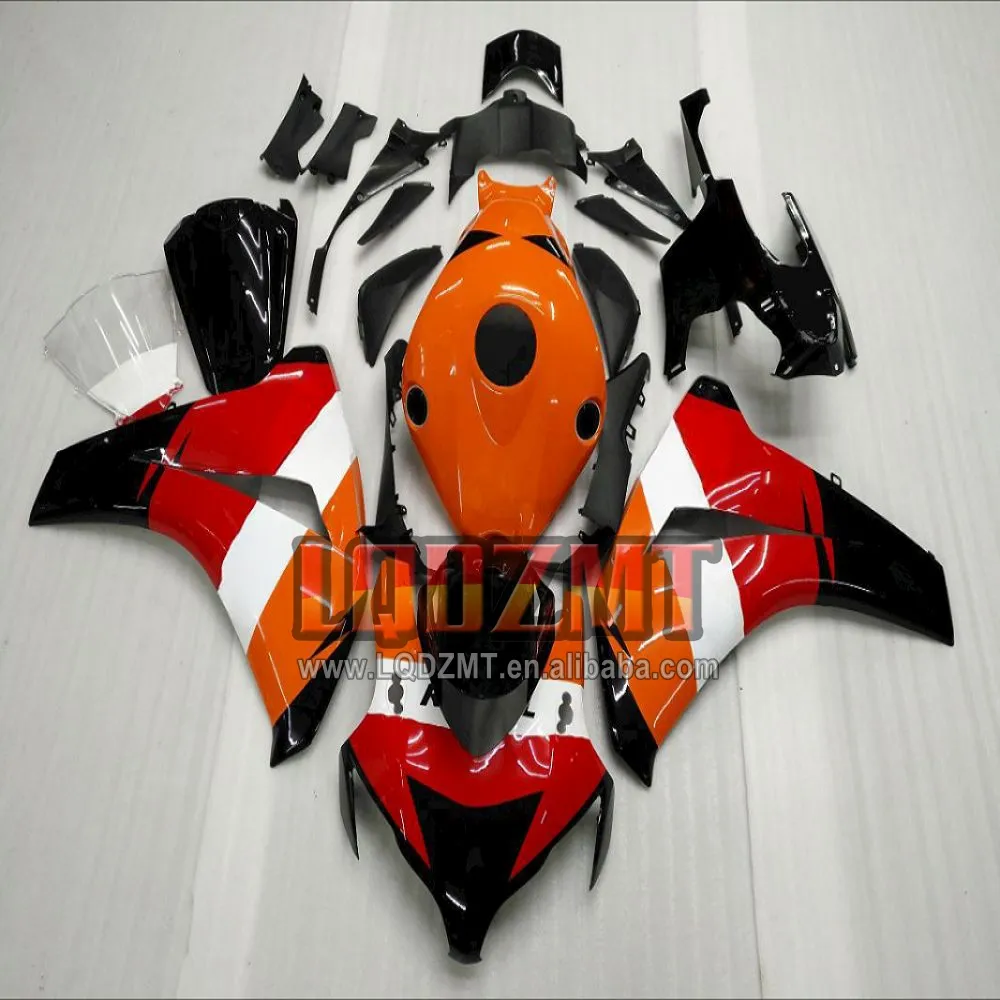 Cuerpo de inyección para HONDA Repsol Orange CBR 1000 CBR1000 RR CC 1000RR 08 09 10 11 111No.2 CBR1000RR 2008 2009 2010 2011 Carenado