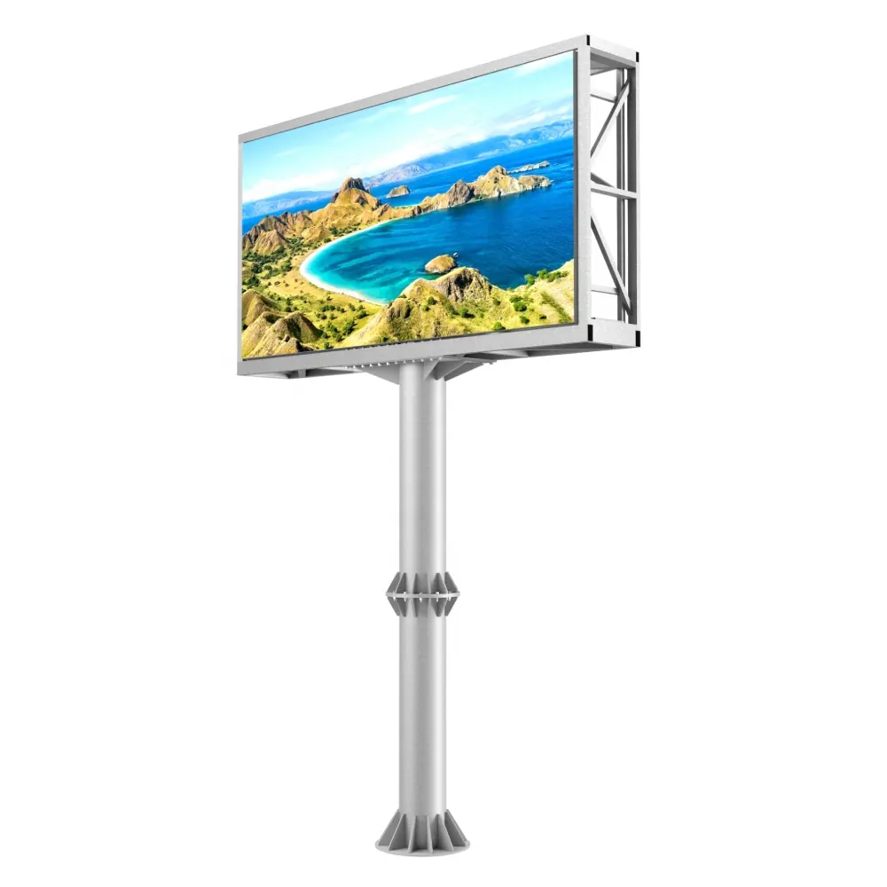 Tablero de señal Digital para publicidad al aire libre, pantalla Led de un solo lado, 3840x1920mm, 169 pulgadas, P5