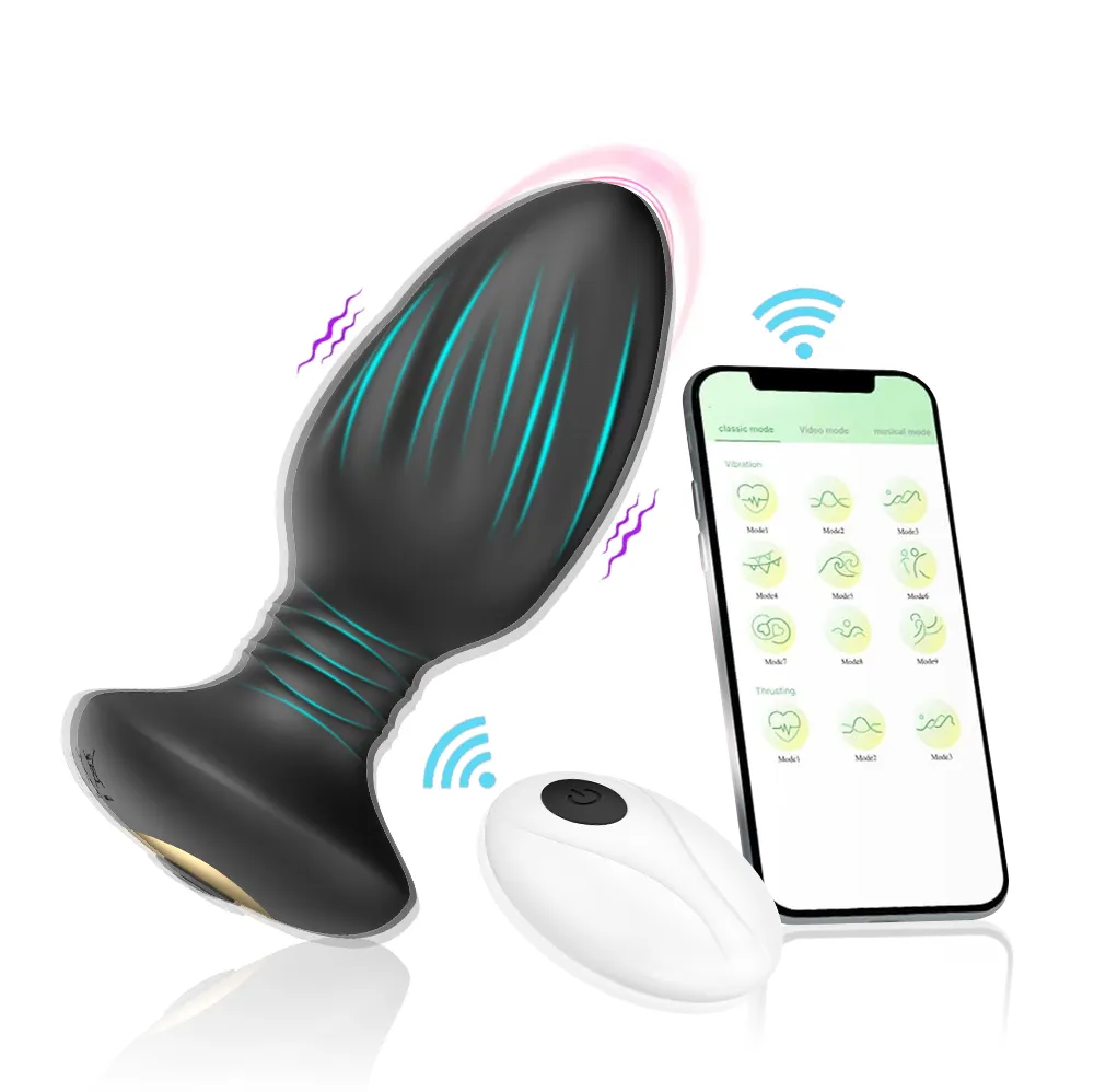 APP remote control anus tamponade prostate vibrator sex toy for both men and women