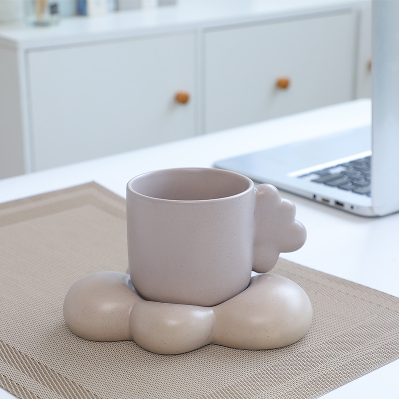 Cloud cup and saucer-gray 320ml - 320ml
