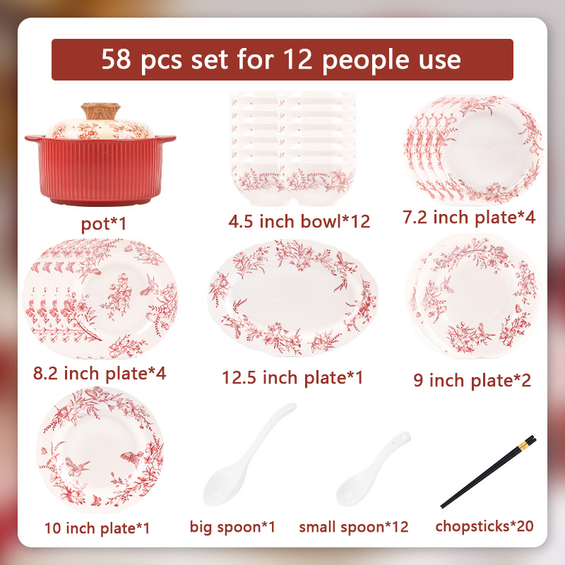 red-58 pcs