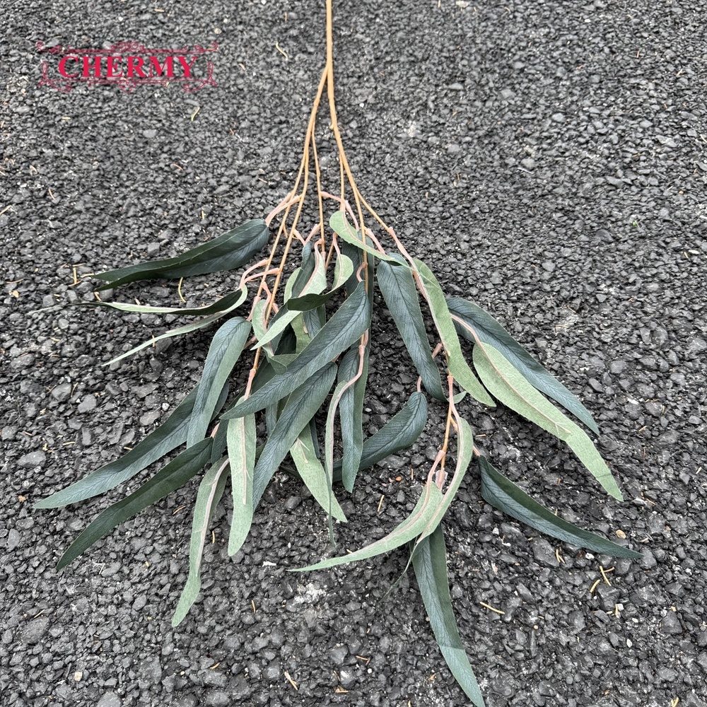 #Plante verte 7 feuilles d'eucalyptus - 95 cm