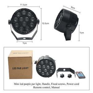 ราคาโรงงาน12ชิ้น * 1W LED RGBW LED PAR Light DMX ดิสโก้ปาร์ตี้ระบบไฟ PAR Club DJ PAR พร้อมรีโมท - Product Image 4
