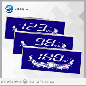 Kunden spezifischer Segment code Digitaler LCD-Bildschirm Aus gezeichneter monochromer blend freier Instrumenten bildschirm SJXDGW041 Modell - Product Image 2