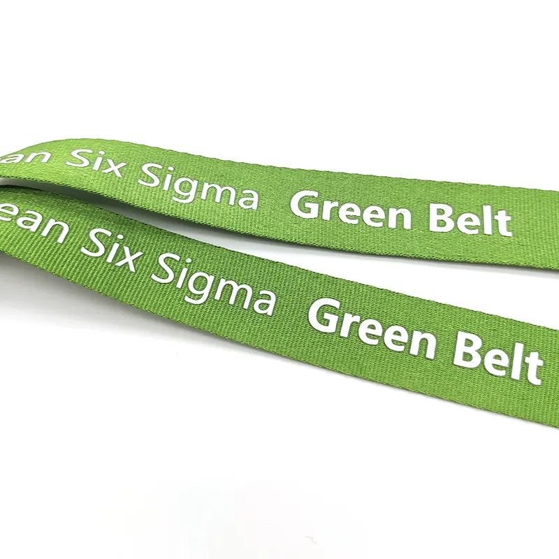 Individuelles umweltfreundliches Lanyard individuelles RPET Bambus Recycling-Lanyard mit Logo