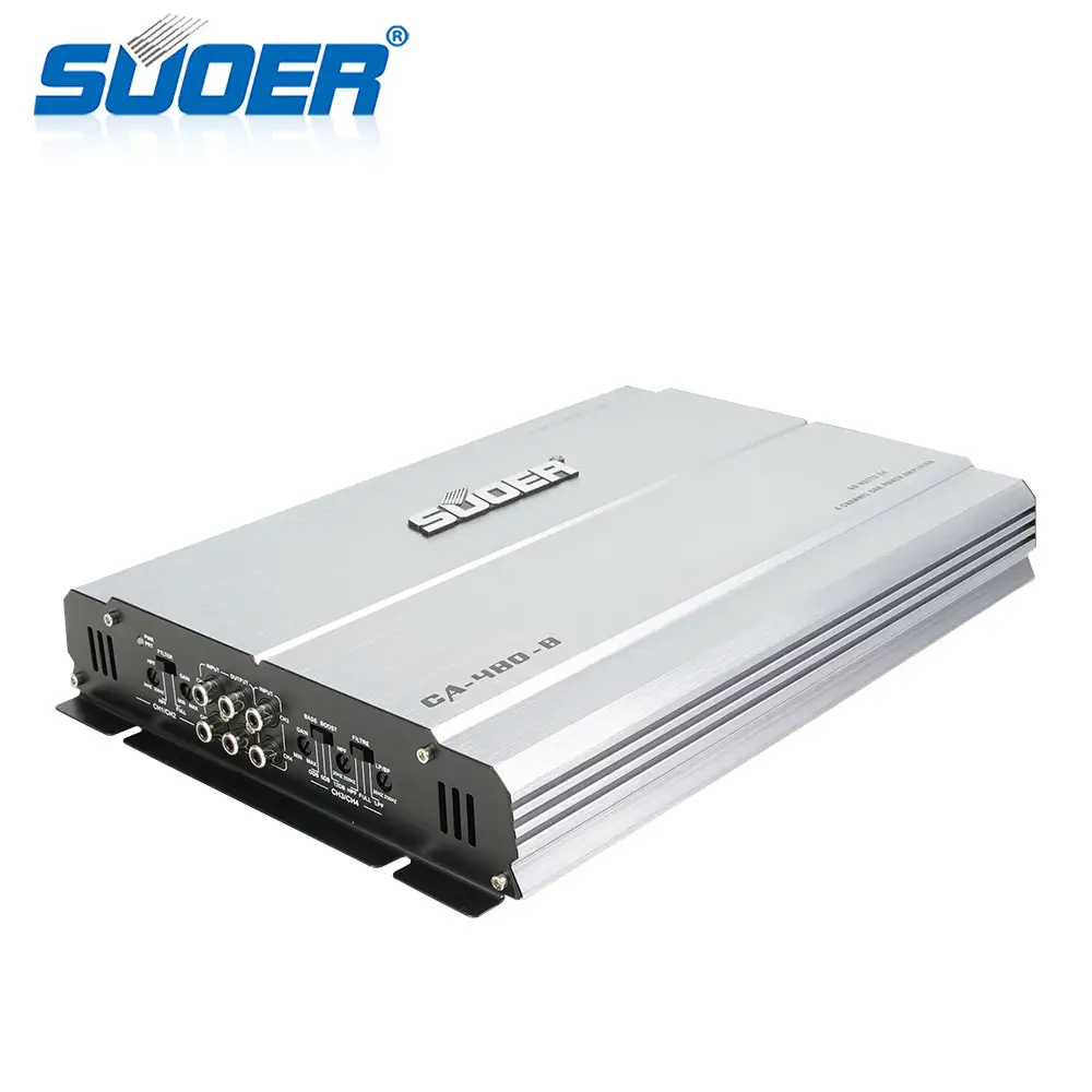 Süper sıcak satış CA-480-B 12V dijital amp araba güç amplifikatörü 4 kanal araba ses anfisi
