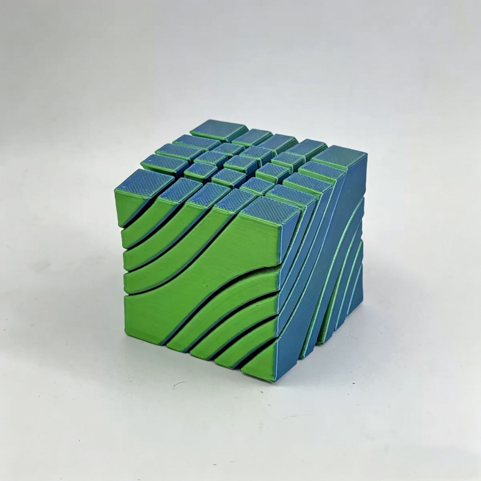 Soie bleu-vert