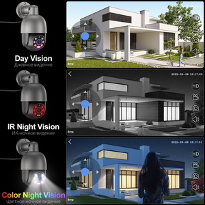 8MP đầy đủ màu sắc tầm nhìn ban đêm CCTV IP Dome <span class=keywords><strong>Camera</strong></span> với con người phát hiện PoE PTZ NVR Kit CMOS cảm biến SD Thẻ lưu trữ tùy chọn - Product Image 3