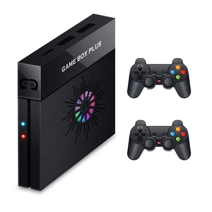X6 sihirli oyun kutusu artı TV Video oyun konsolu 4K aile Retro oyunları ile 10000 + 3D oyunları 2.4G çift kablosuz denetleyici - Product Image 3