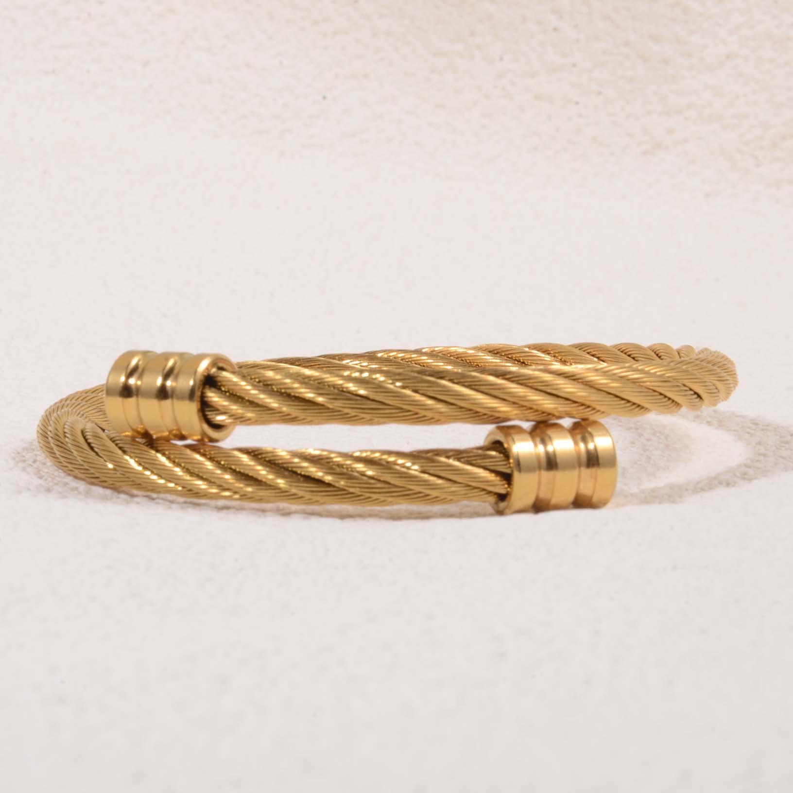 Gold steel wire rope