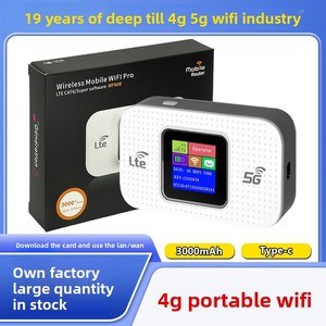Bộ định tuyến wifi di động 4G với màn hình màu Wifi bỏ túi LTE 5g cho Châu Âu Chức năng tường lửa mới để sử dụng tại nhà - Product Image 2