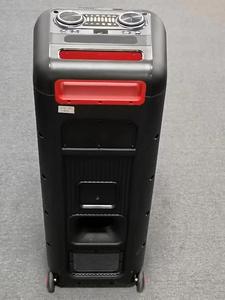 סופר hifi 10 אינץ 'גדול בס טרולי רמקול מלא מלא הוביל אור partybox מכונת רמקול אלחוטית באמצעות wifi aux rj45