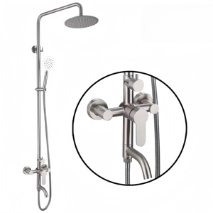 Elegante juego de ducha de acero inoxidable 304 con control de temperatura de doble función para una experiencia de hidroterapia revitalizante - Product Image 4
