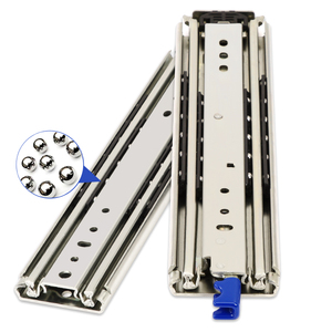 76 Industrial Heavy Duty <strong>Slide</strong> Aggravated Trailer <strong>Guide</strong> Rail Lock Drawer Cabinet <strong>Slide</strong> Three Section Ball Cabinet Track - Product Image 1