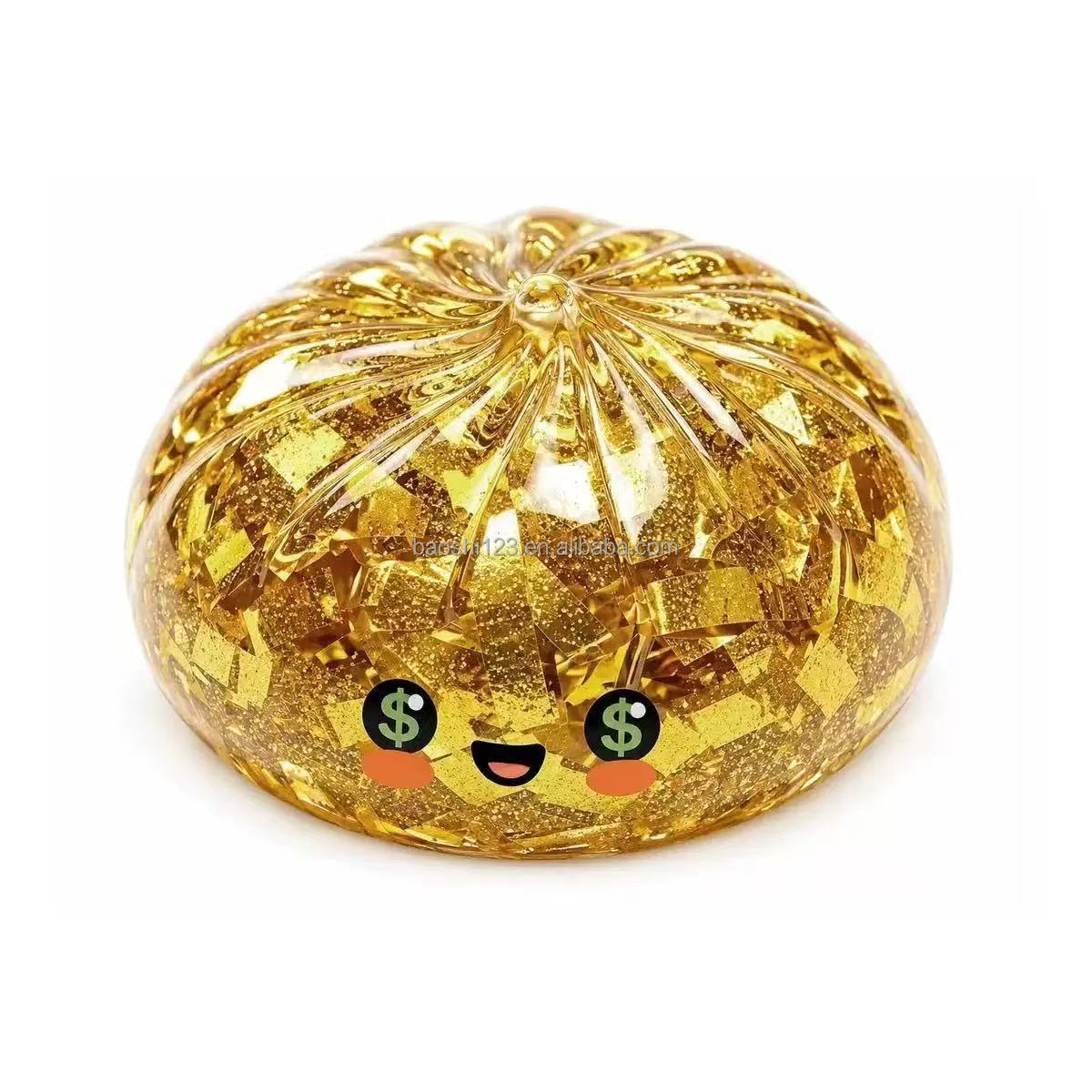 8.5cm (with steamer) Gold ribbon Bun