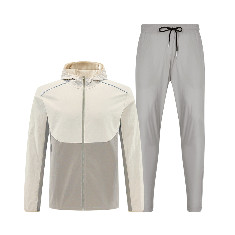 Kaki + gris clair