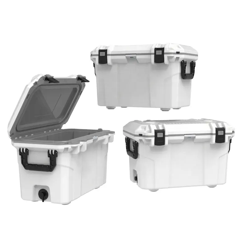 Free Sample BSCI High food grade 70L beverages cans hard cooler box camping portable ice chest cooler box BPA Free