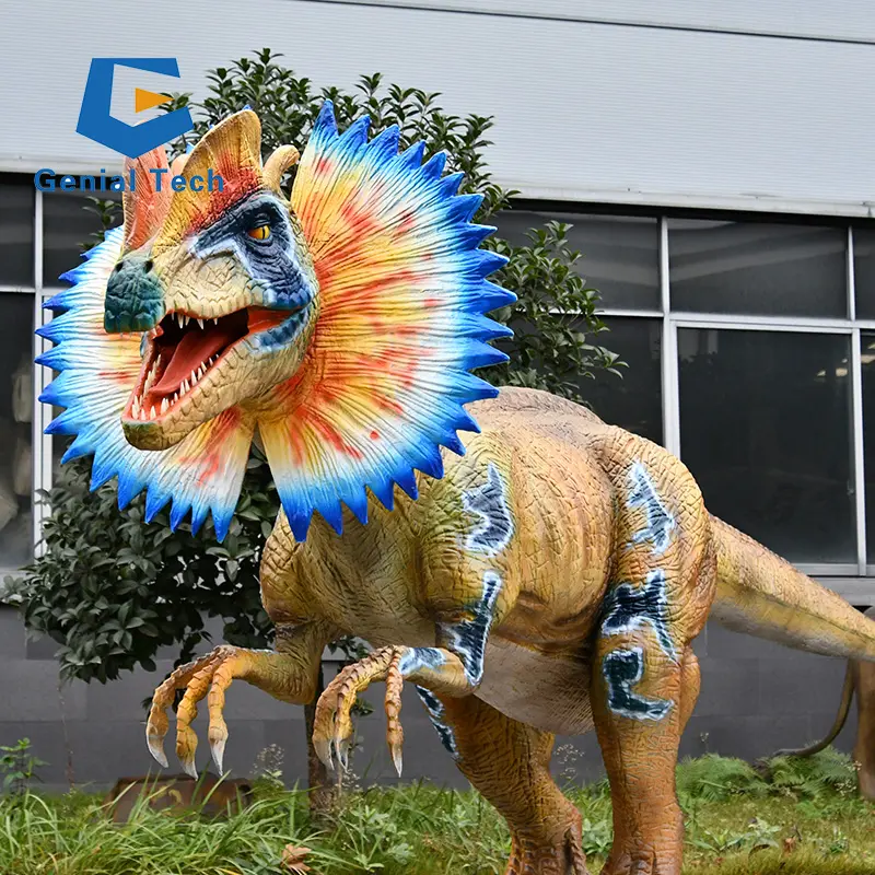 JN-Z23N 2024 Novo Design Life Size Velociraptor Dinosaurio Humano Dentro Traje Robô Animatronic Dinossauro Terno Realista