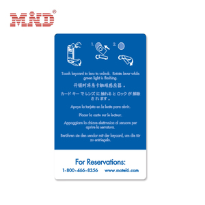 Kaba/miwa คีย์การ์ด RFID 1K Hilton,การ์ดแม่เหล็กประตู PVC สำหรับใช้ในโรงแรมได้คีย์การ์ด NFC RFID