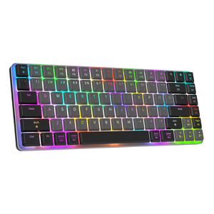 Teclado mecánico RGB inalámbrico 75% Tri-Mode 84 87 teclas Teclado para juegos Aluminio Perfil bajo Interruptor rojo Teclado mecánico - Product Image 6