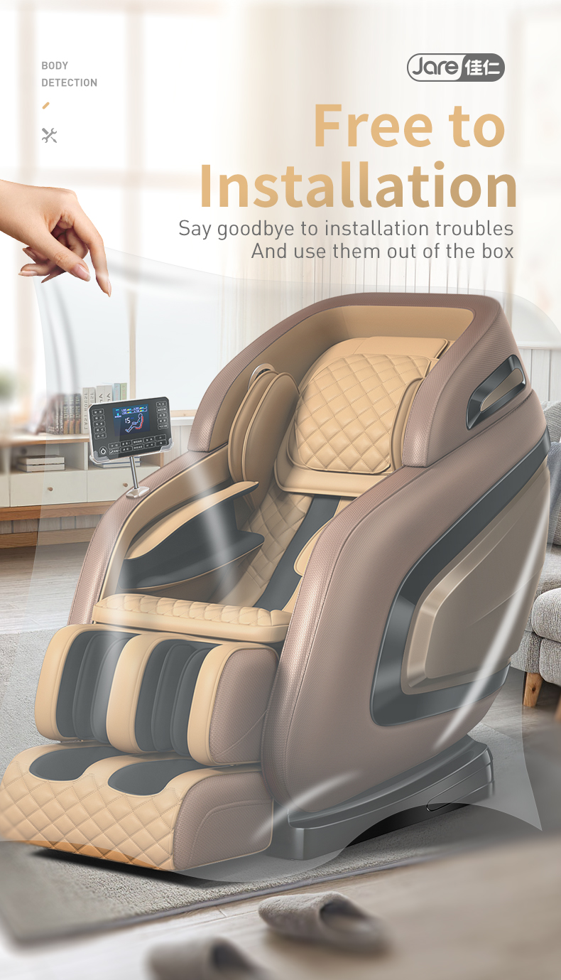 Jare 7800 New 4D Electric Zero Gravity Heating Kneading Cheap Wholesale Price Mainpular Roller Armchair Full Body Massage Chair
