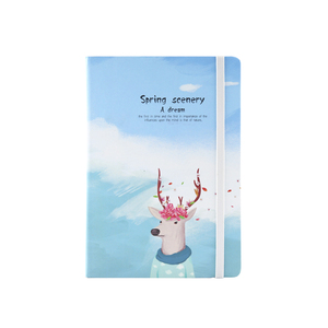 Cute Cheap Custom Mini Full Color <strong>Printing</strong> Art Paper Hard Cover School <strong>Notebook</strong> A5 B6 <strong>with</strong> <strong>Elastic</strong> Band - Product Image 6